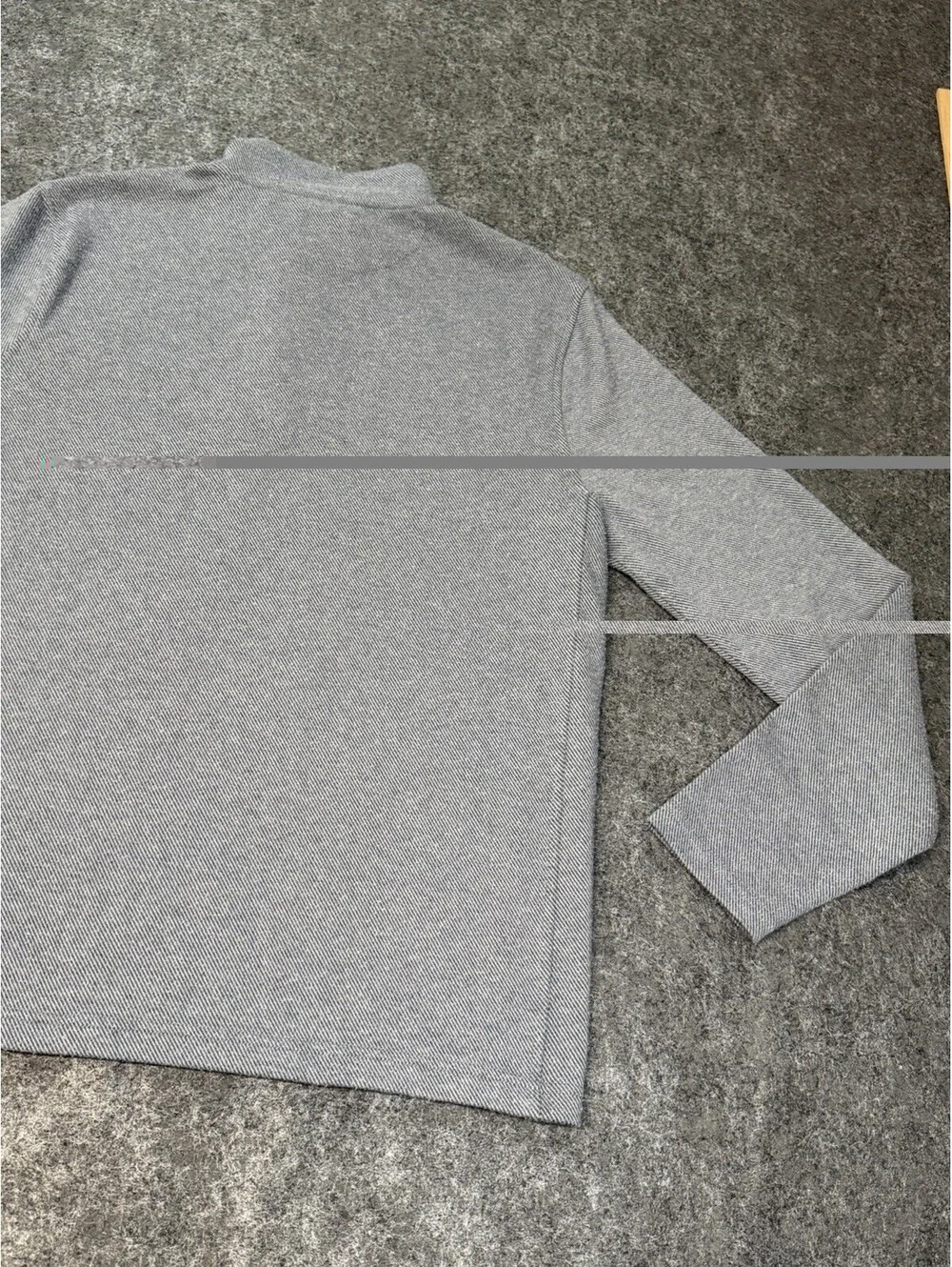 J.Crew Authentic Fleece Double-Knit 1/4 Zip Pullover Men’s M Gray BU377